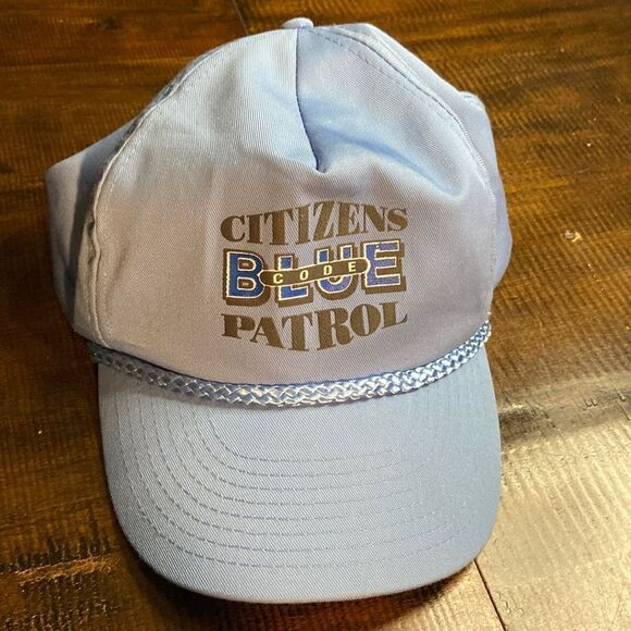 Vintage Retro Snap Back Citizens Code Blue Patrol Hat - Picture 1 of 5
